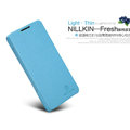 Nillkin Fresh leather Case button Holster Cover Skin for Coolpad 8730 - Blue