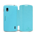 Nillkin Fresh leather Case button Holster Cover Skin for LG E960 Nexus 4 - Blue