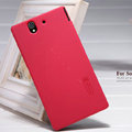 Nillkin Super Matte Hard Case Skin Cover for Sony Ericsson L36i L36h Xperia Z - Red