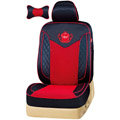VV Lyocell mesh Custom Auto Car Seat Cover Set - Black Red