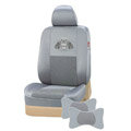 VV Menes mesh Custom Auto Car Seat Cover Set - Gray