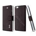 IMAK Squirrel lines leather Case support Holster Cover for iPhone 5 - Coffee
