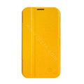 Nillkin Fresh leather Case Bracket Holster Cover Skin for Samsung N7100 GALAXY Note2 - Yellow