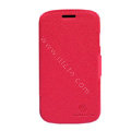 Nillkin Fresh leather Case Bracket Holster Cover Skin for Samsung i829 Galaxy Style Duos - Red