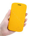 Nillkin Fresh leather Case Bracket Holster Cover Skin for Samsung i829 Galaxy Style Duos - Yellow