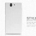 Nillkin leather Case Holster Cover Skin for Sony Ericsson L36i L36h Xperia Z - White