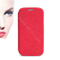 Nillkin leather Cases Holster Skin Cover for Samsung GALAXY S4 I9500 SIV - Red
