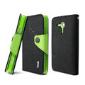 IMAK Cross leather Case Button Holster Cover for Sony Ericsson M35h Xperia SP - Black