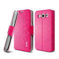 IMAK R64 lines leather Case support Holster Cover for Samsung i8552 Galaxy Win - Rose