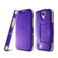 IMAK RON Series leather Case Support Holster Cover for Samsung GALAXY S4 I9500 SIV - Purple