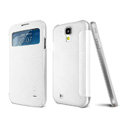IMAK Shell Leather Case Holster Cover Skin for Samsung GALAXY S4 I9500 SIV i9502 i9508 i959 - White