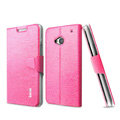 IMAK Slim leather Case support Holster Cover for HTC One 802t - Rose