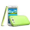 IMAK Ultrathin Clear Matte Color Cover Case for Samsung Galaxy SIII S3 I9300 I9308 I939 I535 - Green