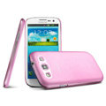 IMAK Ultrathin Clear Matte Color Cover Case for Samsung Galaxy SIII S3 I9300 I9308 I939 I535 - Pink