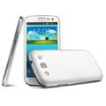 IMAK Ultrathin Clear Matte Color Cover Case for Samsung Galaxy SIII S3 I9300 I9308 I939 I535 - White