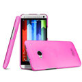 IMAK Water Jade Shell Hard Cases Covers for HTC One 802t - Rose