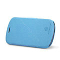 Nillkin Fresh leather Case Holster Cover Skin for Samsung S7898 - Blue