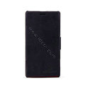 Nillkin Victory leather Case Button Holster Cover Skin for Sony S36h Xperia L - Black