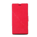 Nillkin Victory leather Case Button Holster Cover Skin for Sony S36h Xperia L - Red