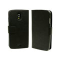 Flip leather Case Holster Covers for Samsung i9250 Galaxy Nexus - Black