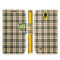 IMAK Flip leather case plaid pattern book Holster cover for Samsung I9200 Galaxy Mega 6.3 - Yellow