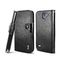 IMAK R64 Flip leather Case support Holster Cover for Coolpad 9070+XO - Black