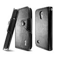 IMAK R64 Flip leather Case support Holster Cover for Samsung I9190 GALAXY S4 Mini - Black
