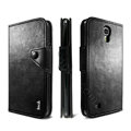 IMAK R64 Flip leather Case support Holster Cover for Samsung I9200 Galaxy Mega 6.3 - Black