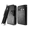 IMAK R64 Flip leather Case support Holster Cover for Samsung S6810 Galaxy Fame - Black