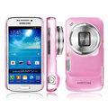 IMAK Ultrathin Clear Matte Color Cover Case for Samsung C101 GALAXY SIV Zoom - Pink