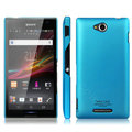 IMAK Ultrathin Matte Color Cover Hard Case for Sony Ericsson S39h Xperia C - Blue