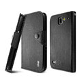 IMAK cross Flip leather case book Holster cover for Coolpad 9070+XO - Black
