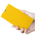 Nillkin Fresh Flip leather Case book Holster Cover Skin for Sony Ericsson M36h Xperia ZR - Yellow