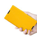 Nillkin Fresh Flip leather Case book Holster Cover Skin for Sony Ericsson S39h Xperia C - Yellow