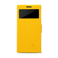 Nillkin Fresh leather Case Bracket Holster Cover Skin for HUAWEI P6 - Yellow