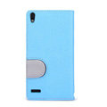 Nillkin In-Fashion Flip leather Case Stand Holster Cover for HUAWEI P6 - Blue