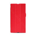 Nillkin Victory Flip leather Case Button Holster Cover Skin for Sony Ericsson XL39H Xperia Z Ultra - Red