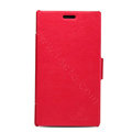 Nillkin Victory Flip leather Case book button Holster Cover for Nokia Lumia 925T - Red