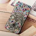 Bling Hard Covers Skull diamond Crystal Cases Skin for iPhone 5C - Color