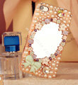 Bling Mirror Bowknot Crystal Cases Pearls Covers for iPhone 5C - Pink