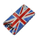 Bling S-warovski crystal cases Britain flag diamond covers for iPhone 5C - Blue