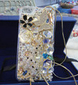 Bling S-warovski crystal cases Butterfly Deer diamond cover for iPhone 5C - White