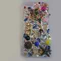 Bling S-warovski crystal cases Star diamond cover skin for iPhone 5C - Gold