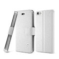 IMAK Slim leather Case support Holster Cover for iPhone 5C - White
