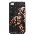 Skull Hard Back Cases Covers Skin for iPhone 5C - Black EB003