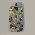 Bling S-warovski crystal cases Cat diamond cover for iPhone 5S - Blue