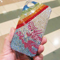 Bling S-warovski crystal cases Rainbow diamond covers for iPhone 5S - Blue
