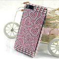 Heart diamond Crystal Cases Bling Hard Covers for iPhone 5S - Pink