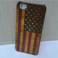 Retro USA American flag Hard Back Cases Covers Skin for iPhone 5S