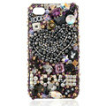 S-warovski Bling crystal Cases Love Luxury diamond covers for iPhone 5S - Black